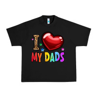 Black i love my dads Urban Heavy Tee - OliviaCreatesArt