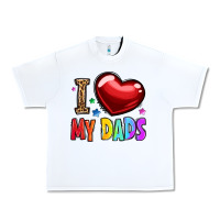 White i love my dads Urban Heavy Tee - OliviaCreatesArt