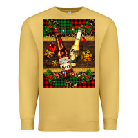 Antique Gold snow and beer bottles Premium Sweatshirt - AdoDesignShop