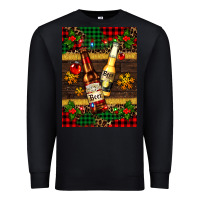 Black snow and beer bottles Premium Sweatshirt - AdoDesignShop