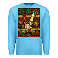 Ocean Blue snow and beer bottles Premium Sweatshirt - AdoDesignShop