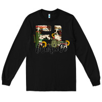 Black florida state cowhide serape cactus Long Sleeve Tee - RanaPortraitStore