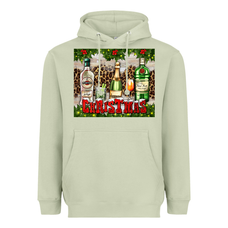 Christmas Cocktail Party Heavyweight Hoodie by AdoDesignShop | Teevron