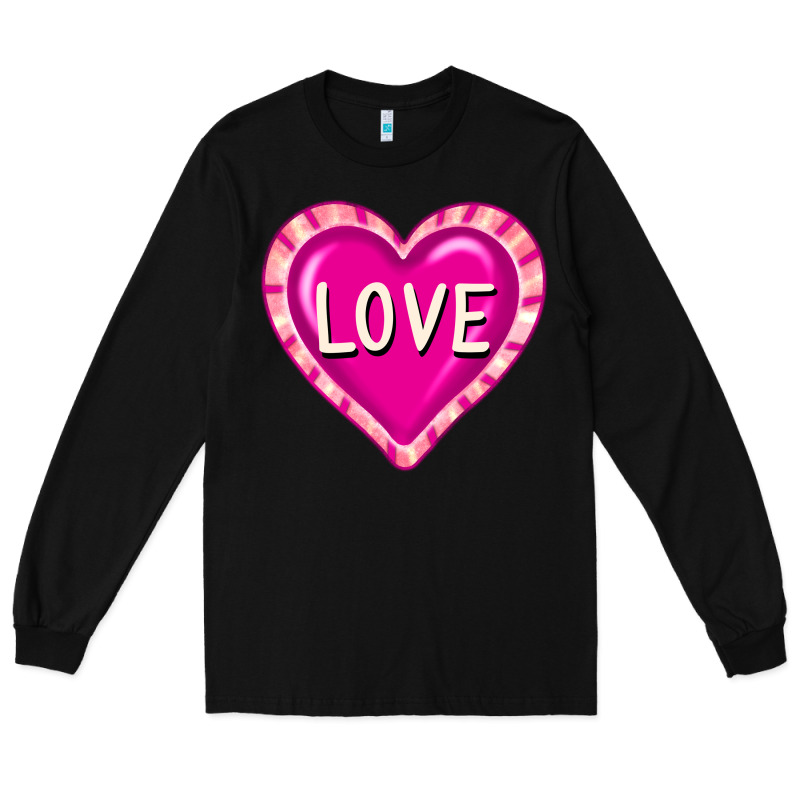 Valentine's Day Hearts Long Sleeve Tee by FaDigitalArtStudio | Teevron
