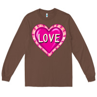 Chestnut valentine's day hearts Long Sleeve Tee - FaDigitalArtStudio