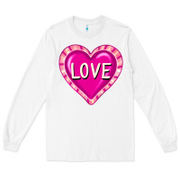 White valentine's day hearts Long Sleeve Tee - FaDigitalArtStudio