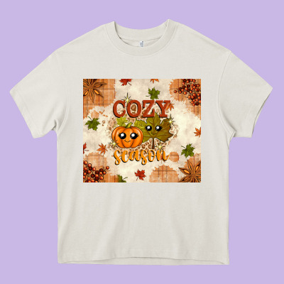 Fall Cozy Season Heavy Core Tee Designed By Texasbilliewilder
