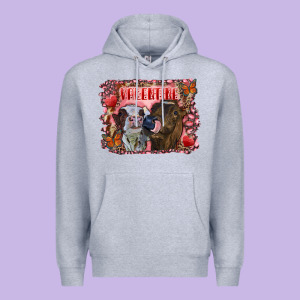 Valentine Heifers Premium Hoodie Designed By Ranaportraitstore