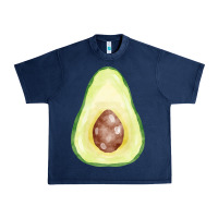 Navy half avocado fa element Urban Heavy Tee - FaDigitalArtStudio