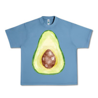 Pebble Blue half avocado fa element Urban Heavy Tee - FaDigitalArtStudio