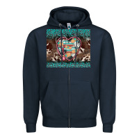Navy western nurse stethoscope turquoise leopardes Zipper Hoodie - BarkalooDesign