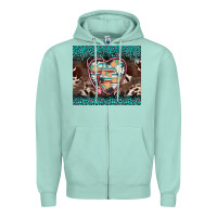 Seafoam western nurse stethoscope turquoise leopardes Zipper Hoodie - BarkalooDesign
