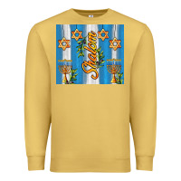Antique Gold shalom with star of david Premium Sweatshirt - AdoDesignShop