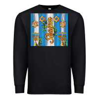 Black shalom with star of david Premium Sweatshirt - AdoDesignShop