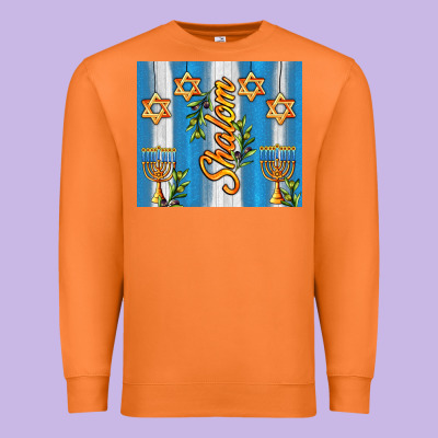 Shalom With Star Of David Premium Sweatshirt Designed By Adodesignshop
