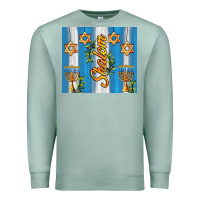 Seafoam shalom with star of david Premium Sweatshirt - AdoDesignShop