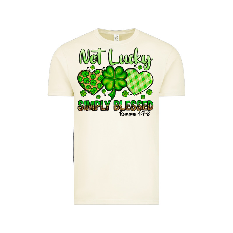 St. Patrick's Not Lucky Simply Blessed Vintage Tee by OliviaCreatesArt | Teevron