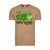 Vintage Coffee St. Patrick's Not lucky simply blessed Vintage Tee - OliviaCreatesArt