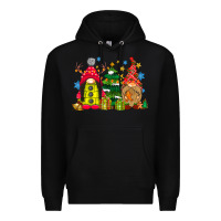 Black gnome Christmas Premium Hoodie - CowhideDigitalArt