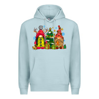 Blue Mist gnome Christmas Premium Hoodie - CowhideDigitalArt