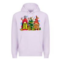 Lilac gnome Christmas Premium Hoodie - CowhideDigitalArt
