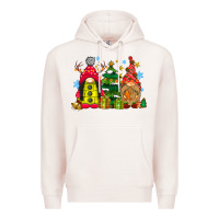 Pale Pink gnome Christmas Premium Hoodie - CowhideDigitalArt