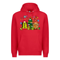 Red gnome Christmas Premium Hoodie - CowhideDigitalArt