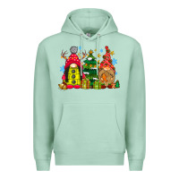 Seafoam gnome Christmas Premium Hoodie - CowhideDigitalArt
