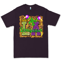 Plum Louisiana leopard with balloons Premium Tee - HowdyJamesFarm