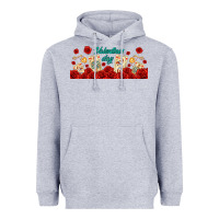 Heather Grey valentines day with playing cards Heavyweight Hoodie - AdoDesignShop