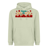 Matcha valentines day with playing cards Heavyweight Hoodie - AdoDesignShop