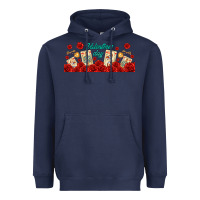 Navy valentines day with playing cards Heavyweight Hoodie - AdoDesignShop