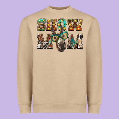 Show Mom Donkey Heavyweight Sweatshirt Designed By Barkaloodesign