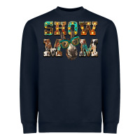 Navy show mom donkey Heavyweight Sweatshirt - BarkalooDesign