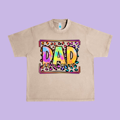 Lgbtq Tie Dye Dad Urban Heavy Tee Designed By Oliviacreatesart