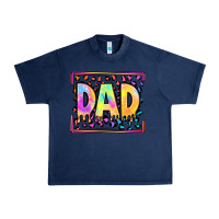 Navy lgbtq tie dye dad Urban Heavy Tee - OliviaCreatesArt