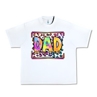 White lgbtq tie dye dad Urban Heavy Tee - OliviaCreatesArt