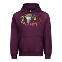 Mauve Wine 2023 senior bull skull Urban Hoodie - JahusDesignShop