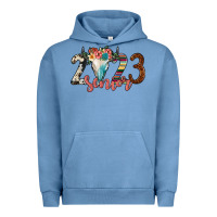 Pigment Pebble Blue 2023 senior bull skull Urban Hoodie - JahusDesignShop