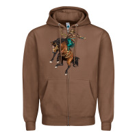 Chestnut western horse rodeo Zipper Hoodie - BarkalooDesign