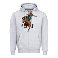 Heather Grey western horse rodeo Zipper Hoodie - BarkalooDesign