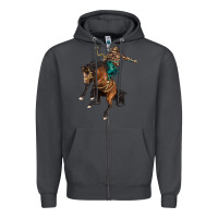 Smoke western horse rodeo Zipper Hoodie - BarkalooDesign