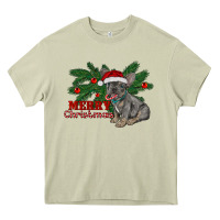 Mossy merry christmas french bulldog Heavy Core Tee - RanaPortraitStore