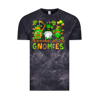 Cloud Black St. Patrick's Day shamrockin' with my gnomies Vintage Tee - OliviaCreatesArt