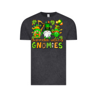 Vintage Black St. Patrick's Day shamrockin' with my gnomies Vintage Tee - OliviaCreatesArt