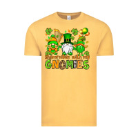 Vintage Mustard St. Patrick's Day shamrockin' with my gnomies Vintage Tee - OliviaCreatesArt