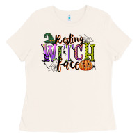 Bone resting witch face Ladies Tee - CowGirlArtShop