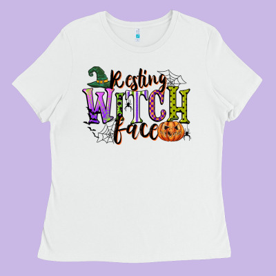 Resting Witch Face Ladies Tee Designed By Cowgirlartshop