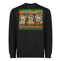Black alpacas Heavyweight Sweatshirt - BarkalooDesign