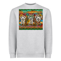 Heather Grey alpacas Heavyweight Sweatshirt - BarkalooDesign